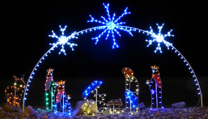 Nativity Christmas Lights Nativity Christmas Lights