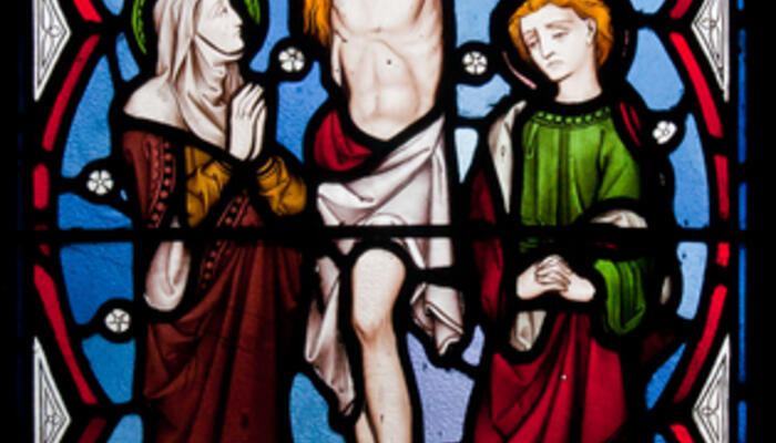 Our Ladys Island Church of the Assumption East Aisle Window Crucifixion